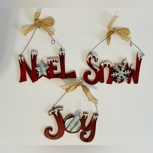 Set of 3 Christmas Ornaments.